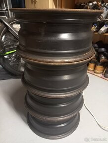 Plechové disky/5x100/R15+puklice/Škoda Rapid/ - 2