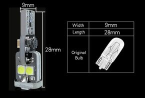 LED T10 W5W parkovačky CANBUS - 2