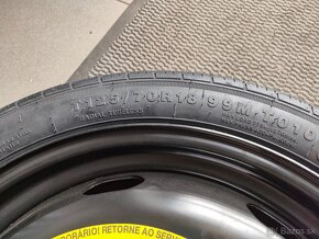 Dojazdové koleso na Škoda,VW, Seat,AUDI 125/70 R18 - 2