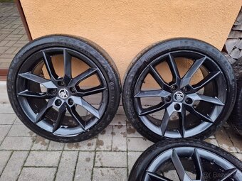 Alu disky 5x112 R18 ŠKODA GEMINI + 225/40 R18 letné - 2