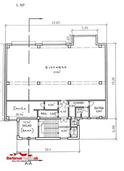 Na prenájom obchodné priestory s rozlohou 300 m2 v centre No - 2