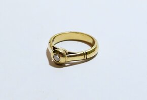 14k zlatý prsteň 0,14ct ✨✨✨ - 2