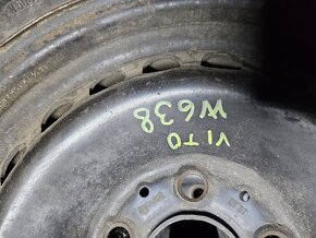 4x plechové disky 5x112 + letné pneu 195/65r15 - 2