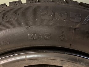 zimné ako nové 205/60 R16 96H + disky - 2