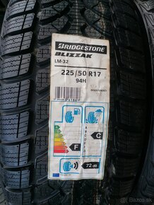 Zimné pneu = 225/50 R17 = BRIDGESTONE = NOVÉ - 2