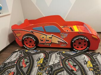 Detská posteľ auto McQUEEN 90 x 180 cm - 2