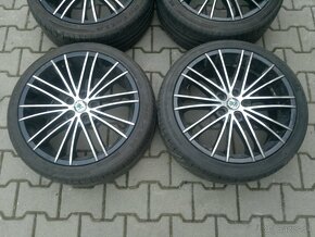 Elektrony Skoda Chrom 5x112 r18, letne pneu. 225/40 r18 - 2