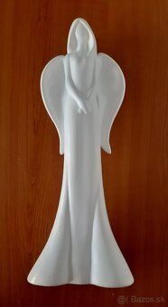 Socha - anjel - 50 cm - biskvitový porcelán - 2