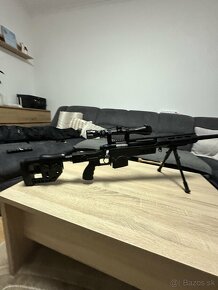 Airsoft sniper MB4411D + puškohľad a dvojnožka - čierna - 2