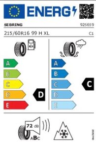 Sava 215/60 R16 99H Sebring snow - 2