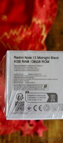 Nový Redmi Note 13 Midnight Black - 2