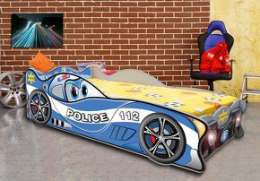 Dětská svítící auto postel Cars ZZ 160x80cm s matrací - 2