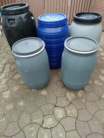 Plastové sudy 220 l,120 l,55 l,50l a vedrá - 2