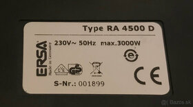 Teplotný regulátor pre cínové vane ERSA RA4500D - 2