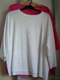 biely pulovrik s perličkami - 2