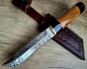 samurajský Damaškový nôž TANTO 27,5 cm handmade _2 - 2