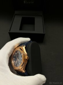 Seiko mod OAK Blue Rose gold - 2