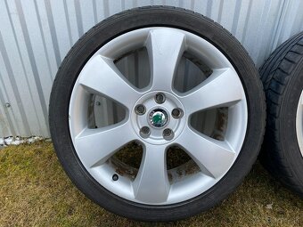 Letná sada originál Škoda Octavia 2 RS, 5x112 R18 + pneu - 2