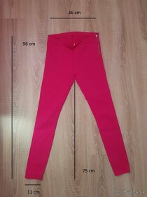 Ružové elastické nohavice - 2