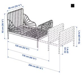 Posteľ Minnen IKEA - 2