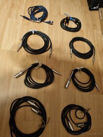 Predám kvalitne audio káble 4.5m (jack, xlr3, cinch) - 2