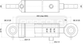 Predam hydr. valec 63x32x200 - 2