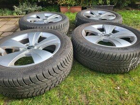 Škoda originál disky TRITON 5x112 + zimné gumy 215/55R17 HXL - 2