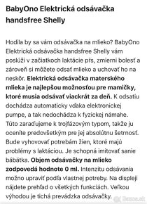 Odsávačka mlieka BabyOno - 2