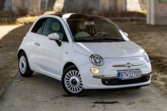 Fiat 500 1,2 (panoramatické okno, červená koža, kúpené v SR) - 2