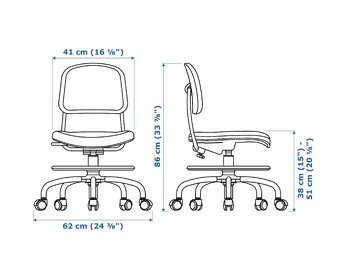 Detská kancelárska stolička IKEA VIMUND - 2