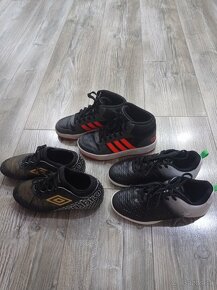 Botasky Adidas 33 + halovky + kopačky - 2