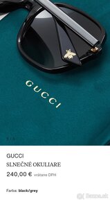 Gucci originál slnečné okuliare ako nové - 2