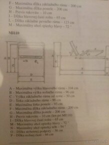 Polohovacia zdravotnícka opatrovateľská posteľ - 2