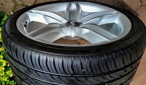 alu R19 5x112, letné pneu 255/35, orig. Audi A5, TOP - 2