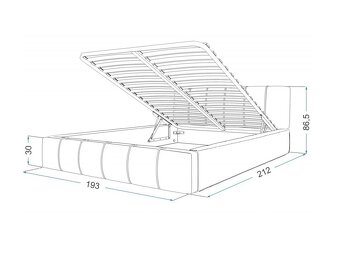 Čalúnená posteľ - 2