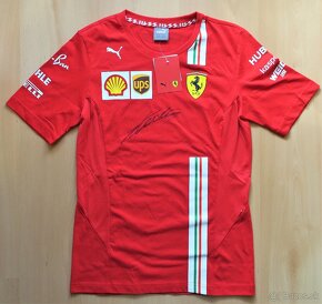 Týmový dres Ferrari originální autogram Charles Leclerc - 2