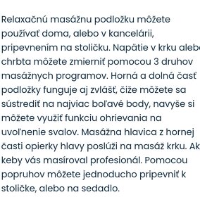 Masážna podložka - 2