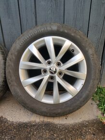 5x112r16 Elektróny Škoda Octavia R16 + letné pneu 205/55 R16 - 2