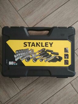 Gola sada STANLEY 1/4"+3/8"+1/2" 80 dielna -nová - 2