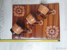 Kožená dekorácia na stenu – handmade - 2