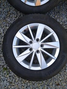 Alu 5 x 112 15 VW,Škoda,Seat + zimné pneu. - 2