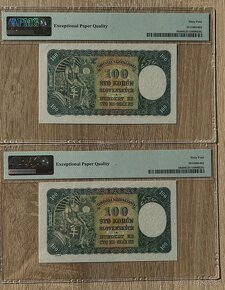 Bankovky Slovenský štát 100Ks 1940 séria L4 Unc - 2