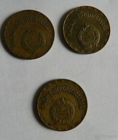 3 ks mincí Madarsko 2 Forint 1970 ,1974,1980 - 2