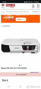 EPSON EB-U32 projektor NOVÝ - 2