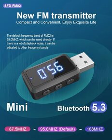 Bluetooth FM vysielač - 2