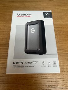 Predám SanDisk 2TB ATD, G-DRIVE, ARMOR, TOP stav - 2