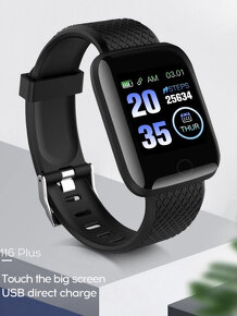 (IHNEĎ) Fitness Smart hodinky D20, čierne - 2