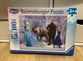 Puzzle -  Frozen, Disney princezné, Spiderman, Na vlásku - 2