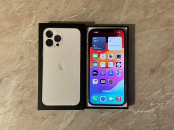 Iphone 13 Pro Max Biely 128GB v krásnom stave BEZ POŠKODENÍ - 2