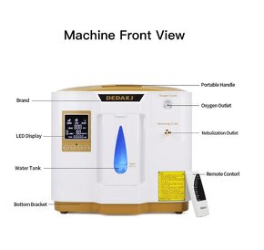 DEDAKJ DE-1LW kyslíkový koncentrátor 7L s funkciou inhalátor - 2